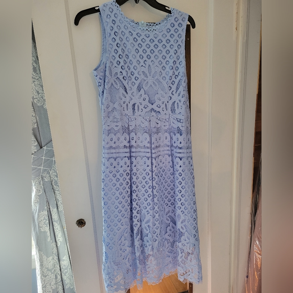 Light blue lace dress